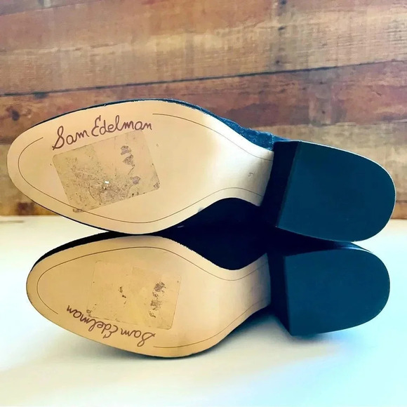 NWOT Sam Edelman Thora Suede Tall Block Heeled Boots - Picture 10 of 14